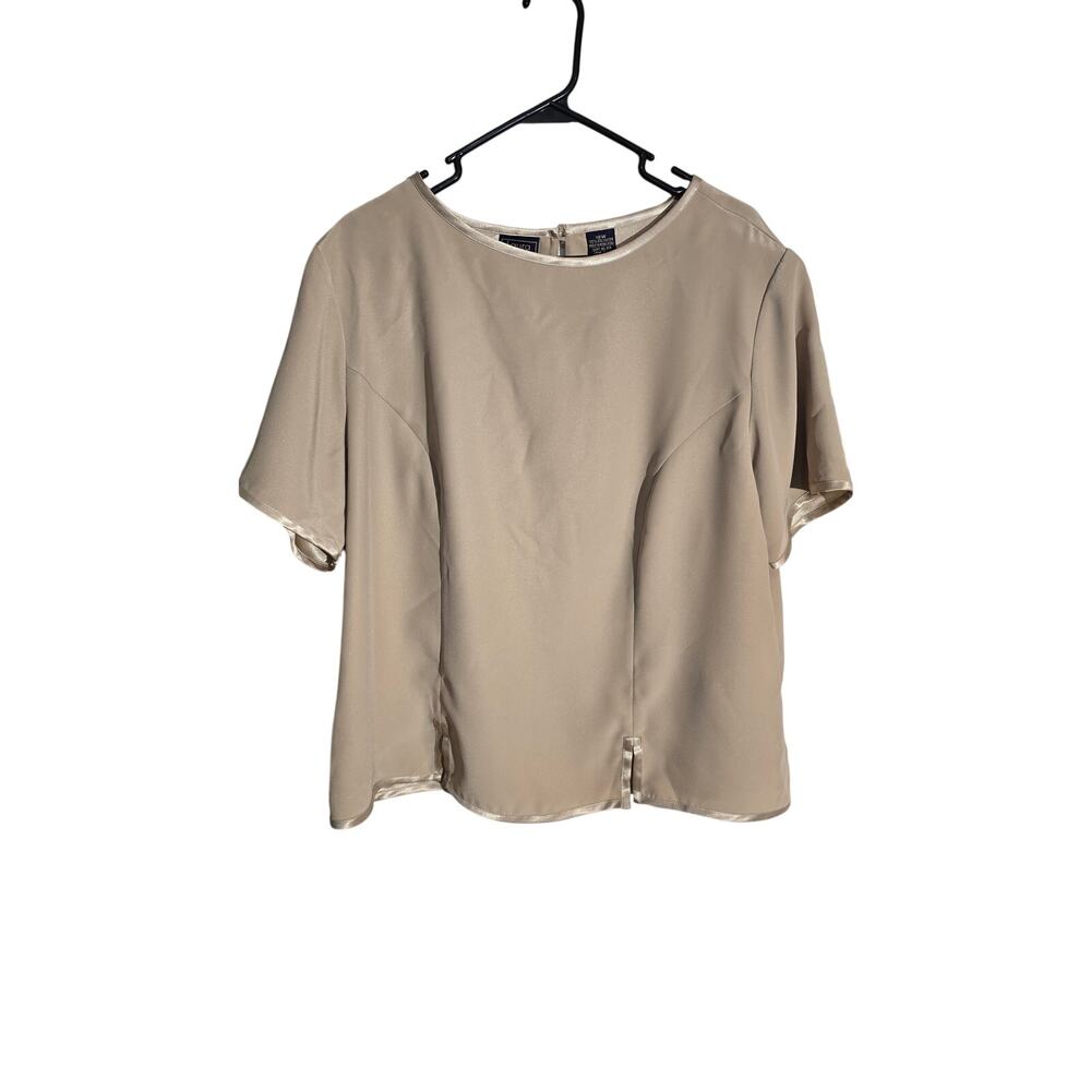 Laura Scott Woman Vintage Tan Blouse Size 18W